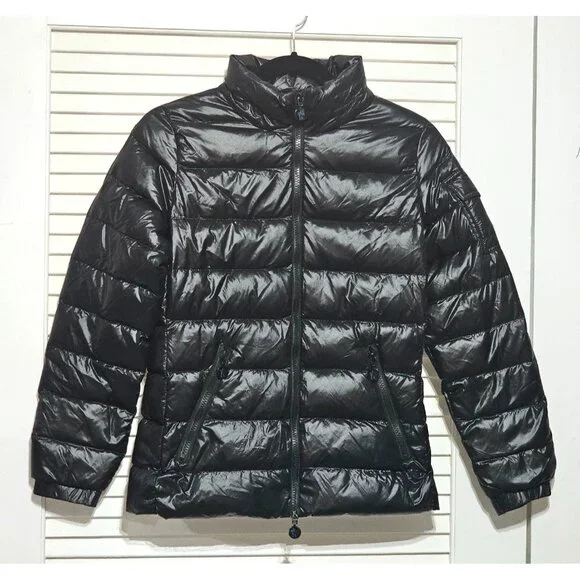 Moncler Women's Black Nylon Down Short Jacket Authentic Tag Size 1 Small 2978 - Picture 13 of 16